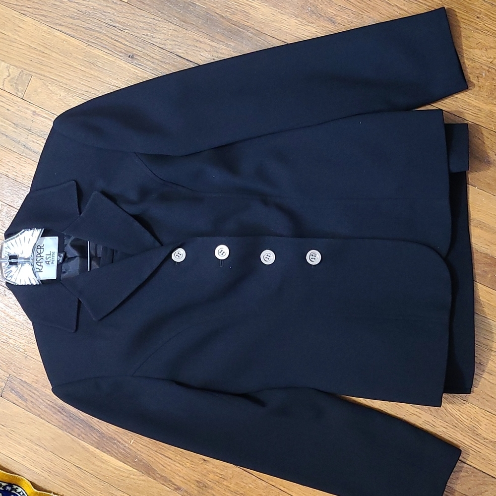 Kasper A.S.L. Petite Black Suit